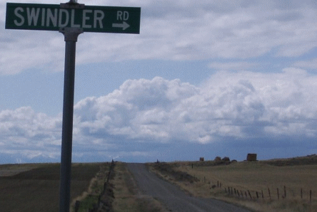 Swindler(s) road in Montana